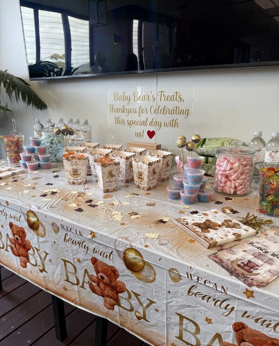 Lolly Table Signage and Personalised Jars